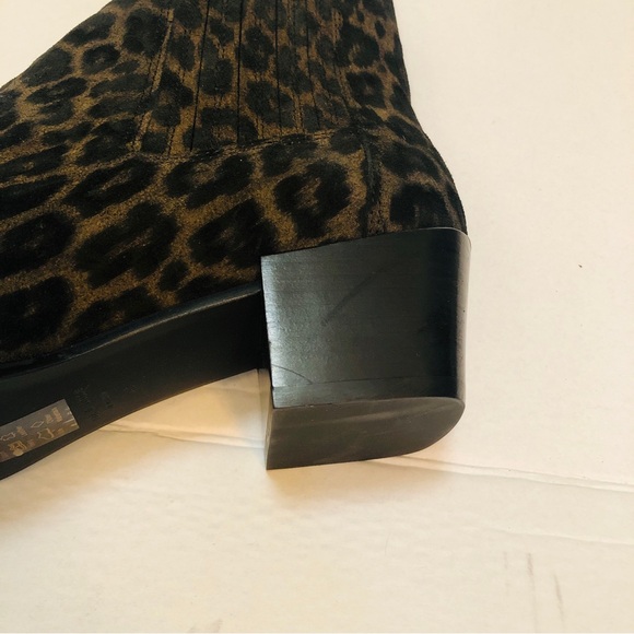 Rag & Bone Suede Ankle Boots in Leopard Print Never Worn Sz 40 "Rover" Style - Picture 12 of 14
